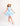 Butterfly Kisses Cloud Blue Dotted Simplicity Dress with Neck Bow Detail, Smocked Waist, and Tiered Ruffle Skirt as - Evie's Closet Clothing