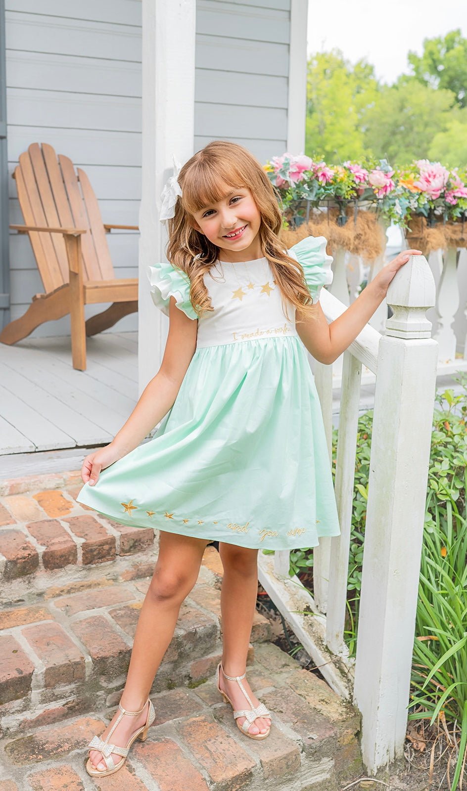 I Made a Wish Mint Green Embroidered Dress - Evie's Closet Clothing