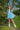 Lost Slipper Metallic Light Blue Princess Tunic Top and Shortie Set - Evie's Closet Clothing