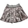 Made to Shine Metallic Silver Skort - Evie's Closet Clothing