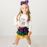 Mardi Gras Day Purple, Green, and Gold Tri-Shimmer Skort - Evie's Closet Clothing