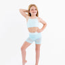 Pop Bubblegum Blue Three Piece Dance/Swim Set - Evie's Closet Clothing