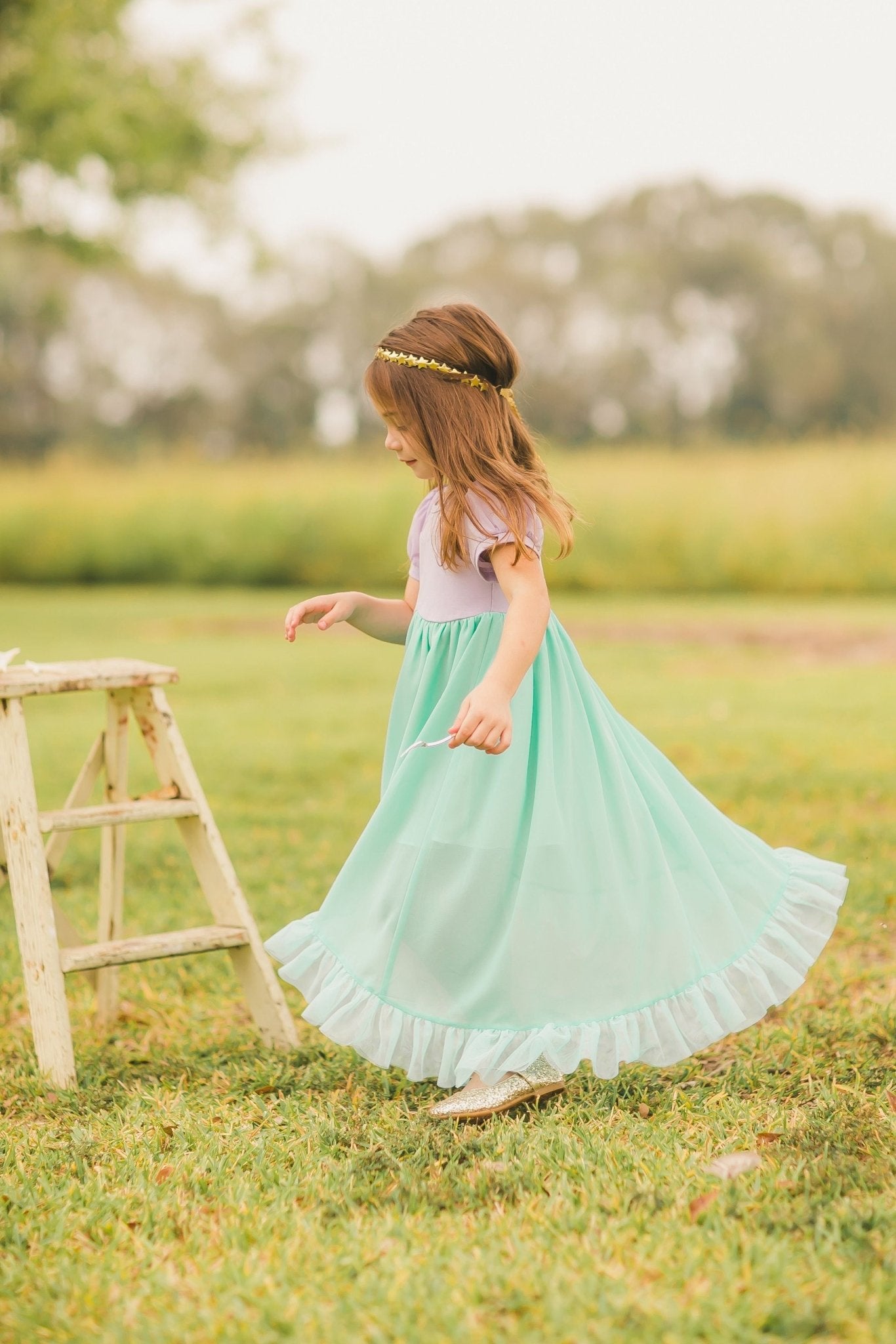 PREORDER Treasures Untold Lavender and Teal Dreamer Maxi - Evie's Closet Clothing