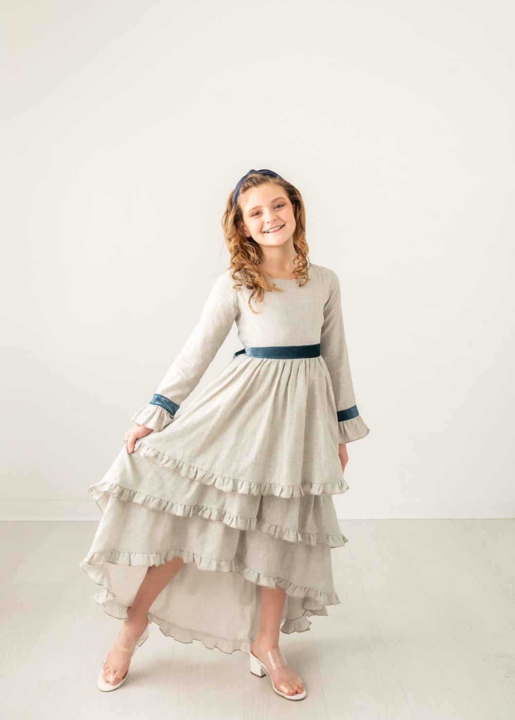 Tidings of Great Joy Gray High/Low Simplicity Dress - Evie's Closet Clothing