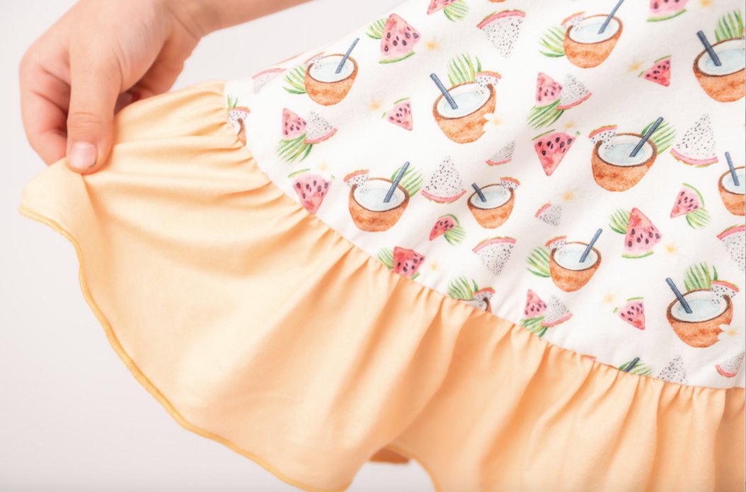 Tutti Frutti Printed Reversible Dress - Evie's Closet Clothing