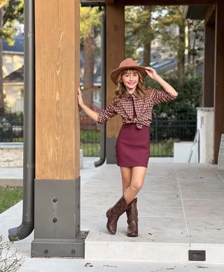 Forever Fave Maroon Ribbed Dress Evie's Closet Clothing