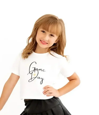 Game Day Printed Meet and Greet Length T-Shirt Evie's Backyard