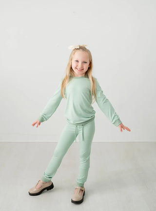 Simply Sage Jogger Style Track Suit Evie's Closet Clothing