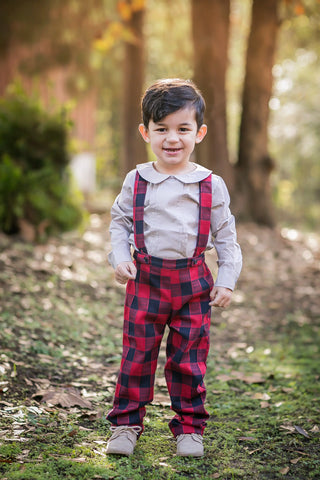 Essential Buffalo Plaid Suspenders Set My Three Sons