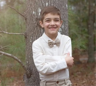 Boys Brightly Shining Shirt + Bow Tie My Three Sons