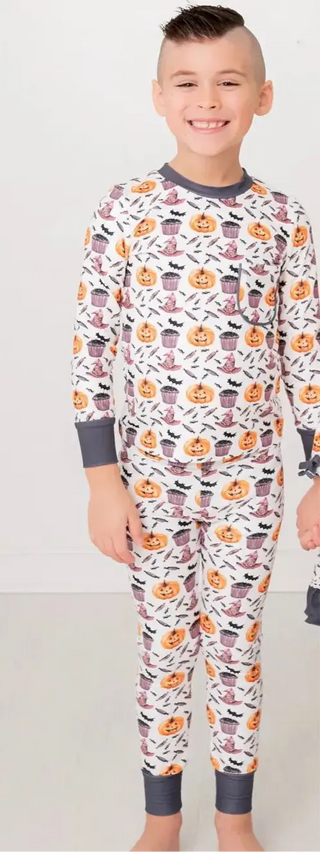 Trick or Treat Printed Two Piece Set Evie's Closet Clothing