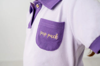 Pep Pack Purple Cropped Polo Evie's Closet Clothing