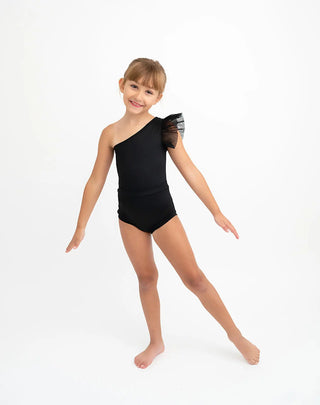 Next Level Black One Shoulder Leotard Evie's Closet Clothing