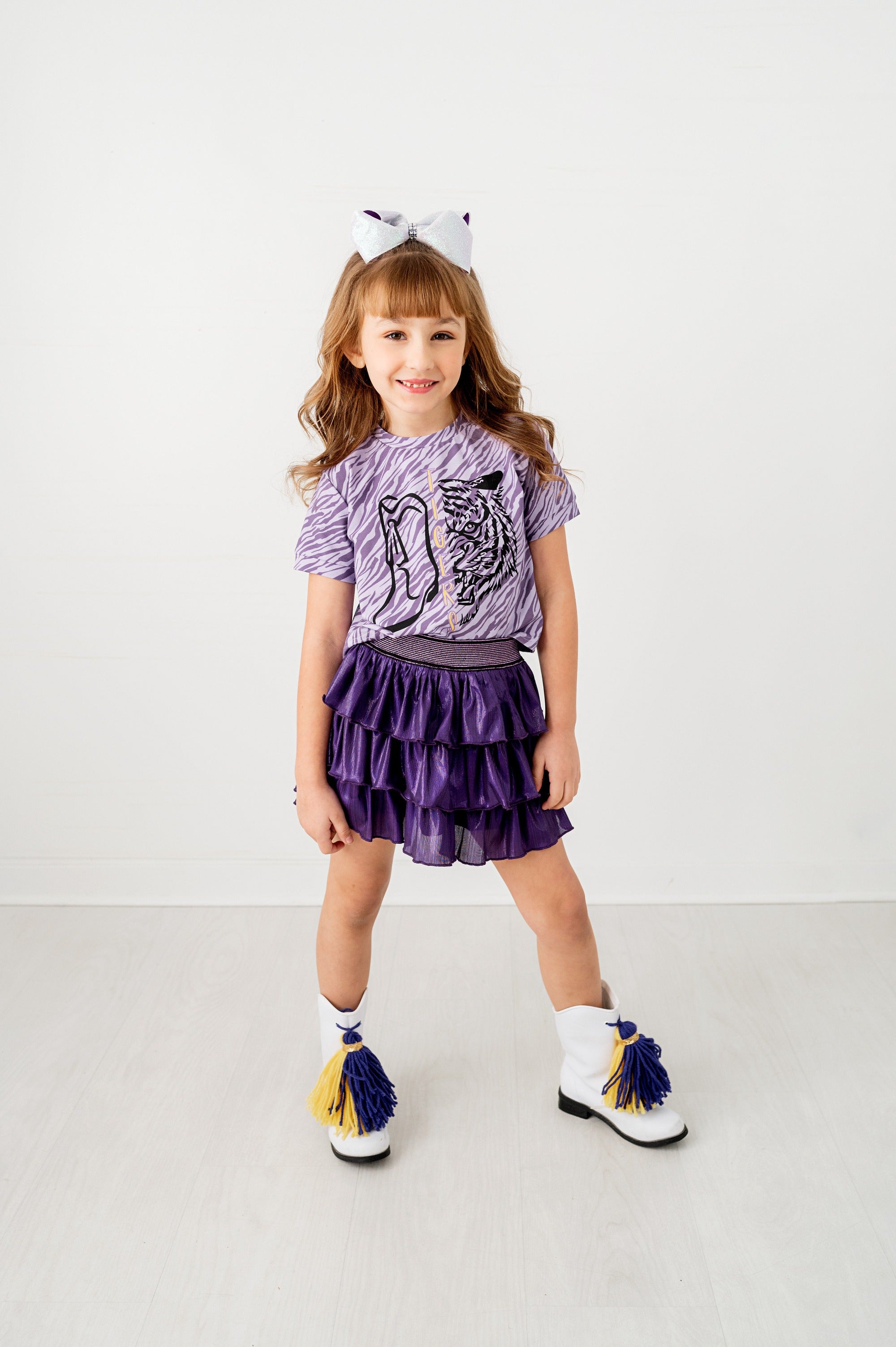 Purple Shimmer Skort - Evie's Closet Clothing
