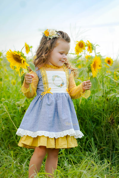 Vintage Sunflower Dress