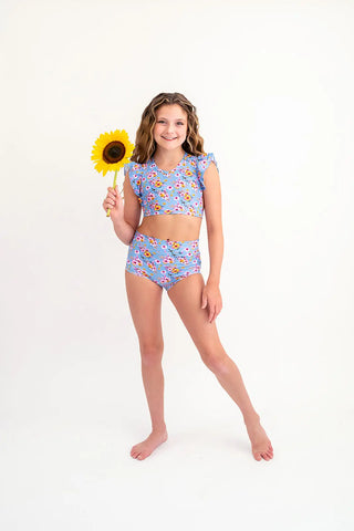 Hawaiian Hibiscus Printed Swimsuit Evie's Closet Clothing