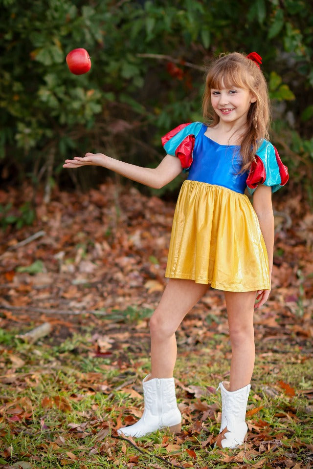 Fairest Metallic Multicolored Princess Dreamer Tunic Top and Shortie Set