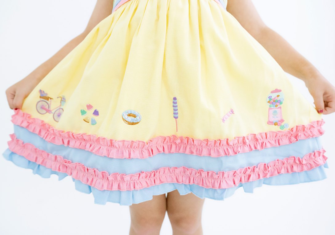 Sweet as Sugar Skirted Bubble - Evie's Closet Clothing