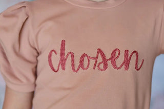 Affirmation: Chosen, Blush and Rose Puff Sleeve Top and Fly Away Shorts - Evie's Closet Clothing