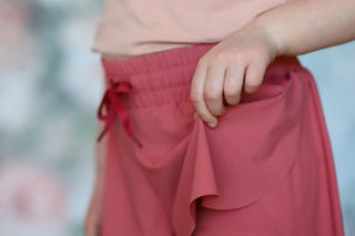 Affirmation: Chosen, Blush and Rose Puff Sleeve Top and Fly Away Shorts - Evie's Closet Clothing