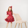 Always By Your Side Cranberry Satin Simplicity Dress - Evie's Closet Clothing