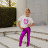 Anything but Basic Purple Metallic Leggings - Evie's Closet Clothing