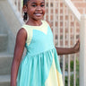 Bayou Princess Mint Green and Pale Yellow Loungewear Dress - Evie's Closet Clothing