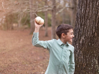 Boys Green Grateful Shirt - Evie's Closet Clothing