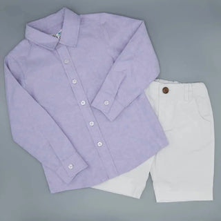 Boy's Lavender Shirt - Evie's Closet Clothing