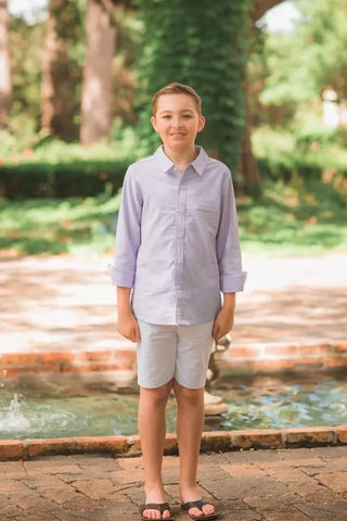 Boy's Lavender Shirt - Evie's Closet Clothing