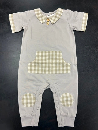 Boy's Pocket Romper - Evie's Closet Clothing