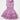 Consider the Lillies Lilac Printed Chiffon Bow Neck, Smocked Waist, Tiered Ruffle Dress - Evie's Closet Clothing
