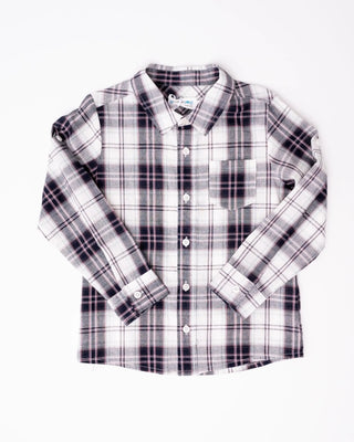 Dashing Royal Purple Plaid Boys Shirt - Evie's Closet Clothing