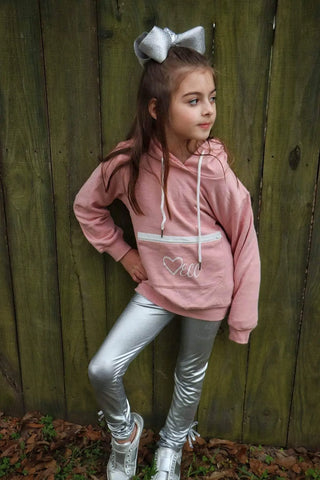 ECC Merch Coral Pocket Accent Logo Hoodie - Evie's Closet Clothing