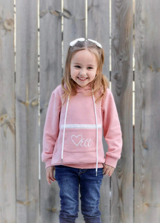 ECC Merch Coral Pocket Accent Logo Hoodie - Evie's Closet Clothing