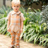 Gather with Gratitude Rust and Sage Plaid Boys Jumper and Undershirt Set - Evie's Closet Clothing