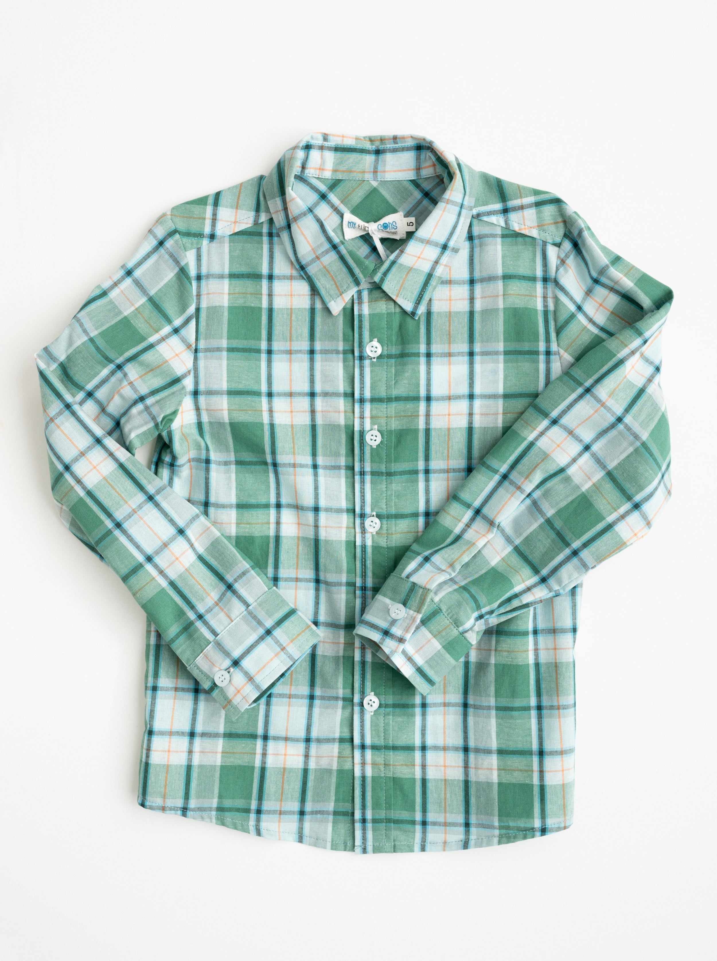 Wintergreen Boys Shirt - Evie's Closet Clothing