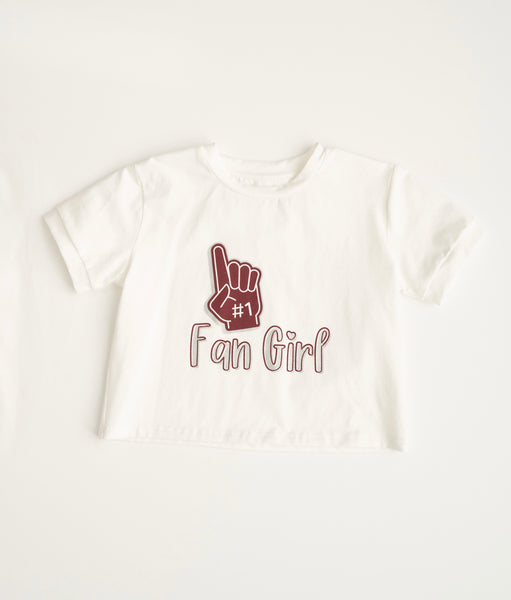 Fan Girl Maroon & Silver T-Shirt