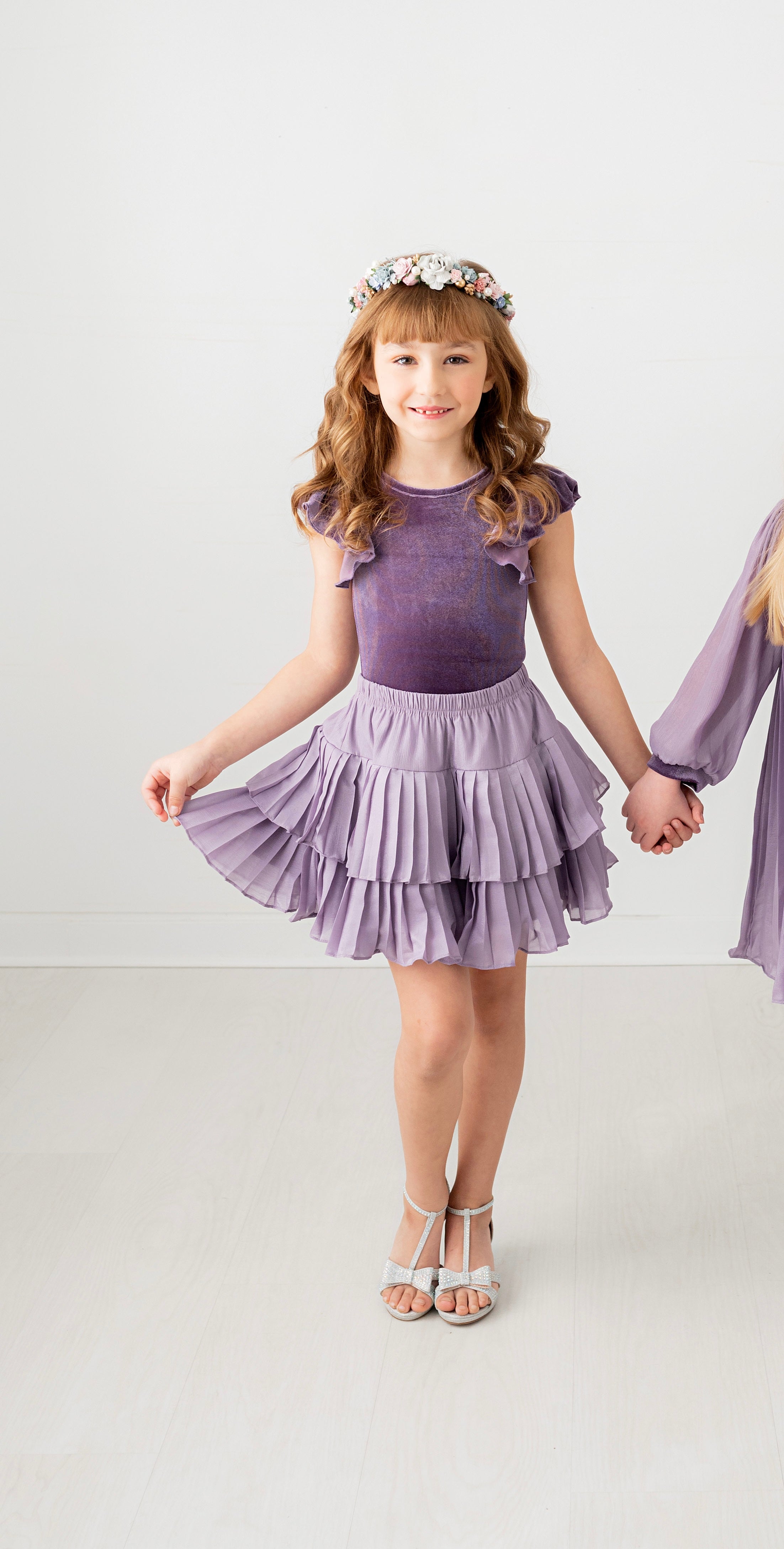Royal Purple Pleated Simplicity - Evie's Closet Clothing