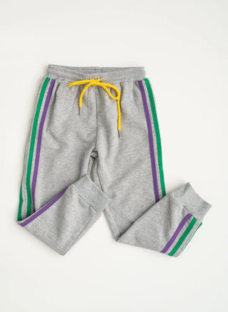 Mardi Gras #Loot Gray Jogger Set - Evie's Closet Clothing