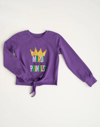 Mardi Like a Princess Purple Long Sleeve Purple Shirt - Evie's Closet Clothing