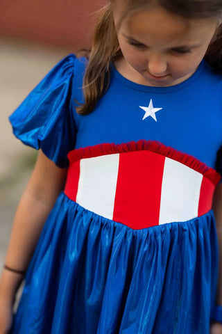 Miss America Red, White, and Blue Dreamer and Shortie Set - Evie's Closet Clothing