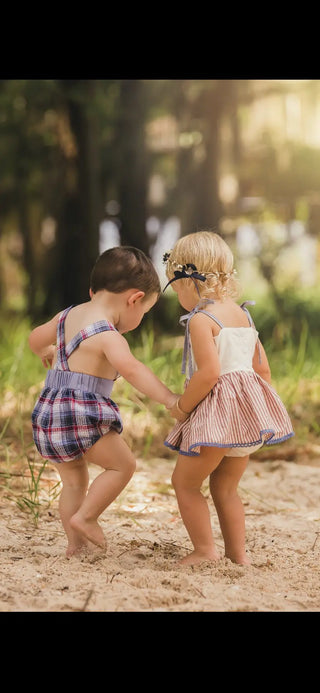 Mr. Americana Red, White, and Blue Bubble Romper - Evie's Closet Clothing