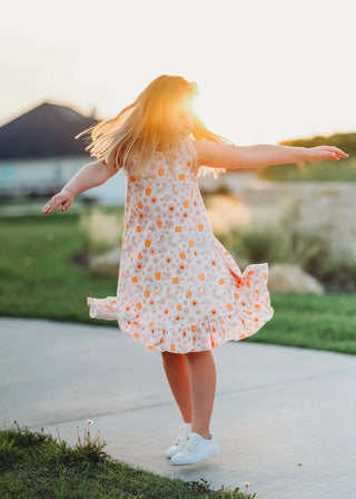 Positive Vibes Printed Casual Dress - Evie's Closet Clothing