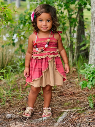 PREORDER Island Rust and Khaki Tunic Top and Shortie Dreamer - Evie's Closet Clothing