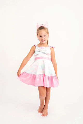 Rainbow Clouds Dress - Evie's Closet Clothing