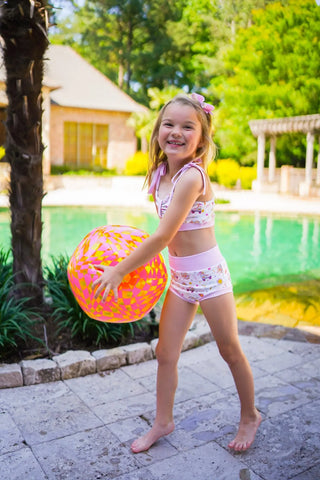 Retro Roller Printed Swim Suit - Evie's Closet Clothing