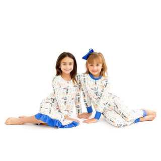 School’s In Printed Two Piece Loungewear - Evie's Closet Clothing