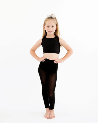 Spunky Sport Onyx Zipper Dance Top ONLY - Evie's Closet Clothing