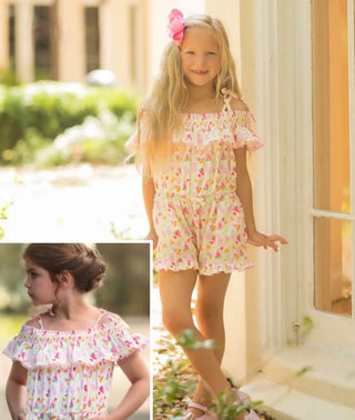 Summer Sweets Printed Romper - Evie's Closet Clothing